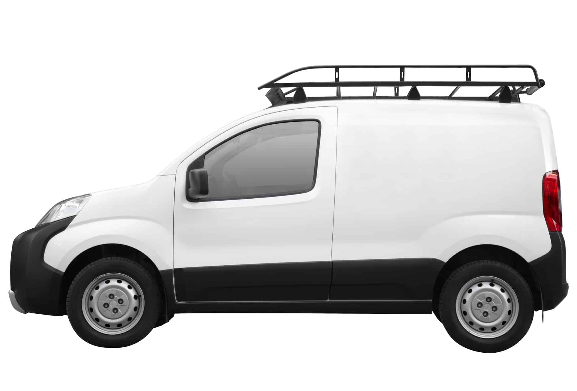 commercial vehicle isolated with clipping path