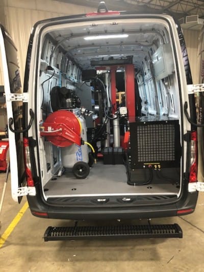 Mobile Tire Changing Service Van Custom Van Upfit Commercial Van